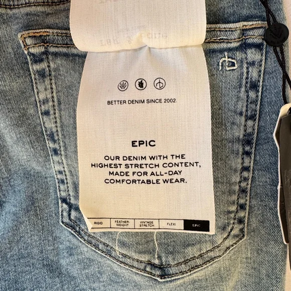 Rag & Bone Ankle Bootcut Jean, women Mid-rise Light Wash blue denim, size 26 NEW - Picture 8 of 11